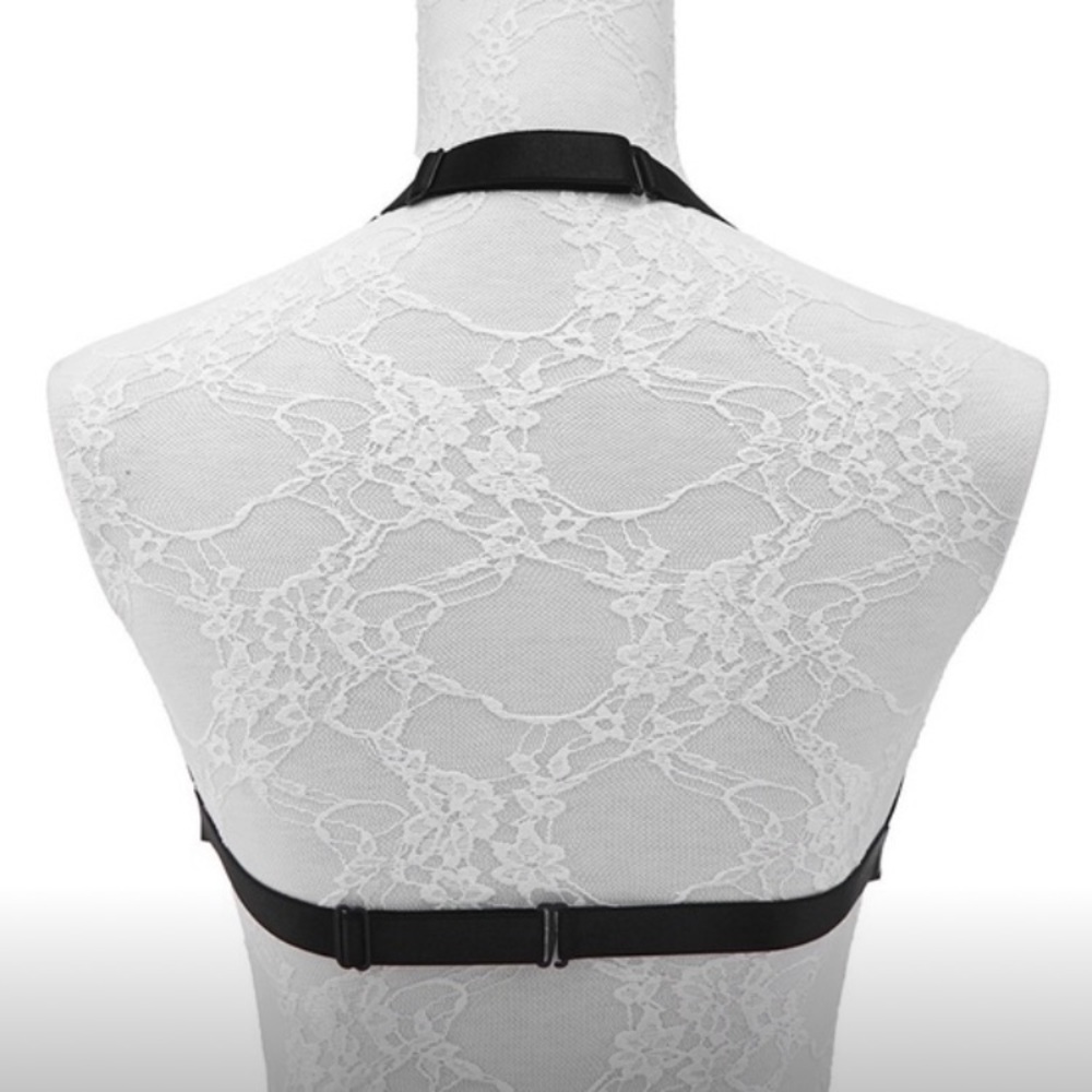 New! Black Cage Harness Bra - Picture 4 of 4